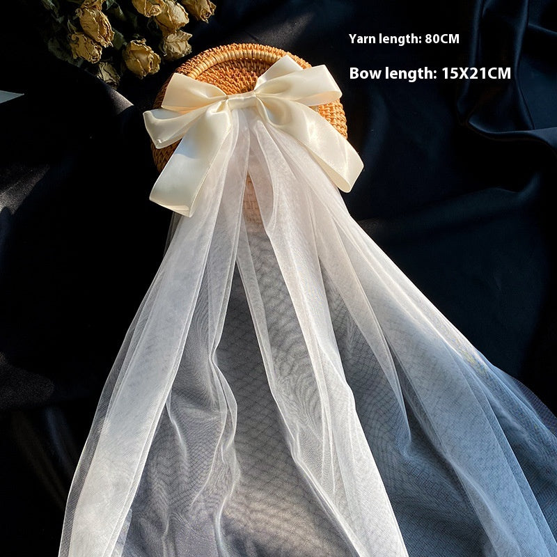 Bow Veil Super Fée Voyage de mariage Tir