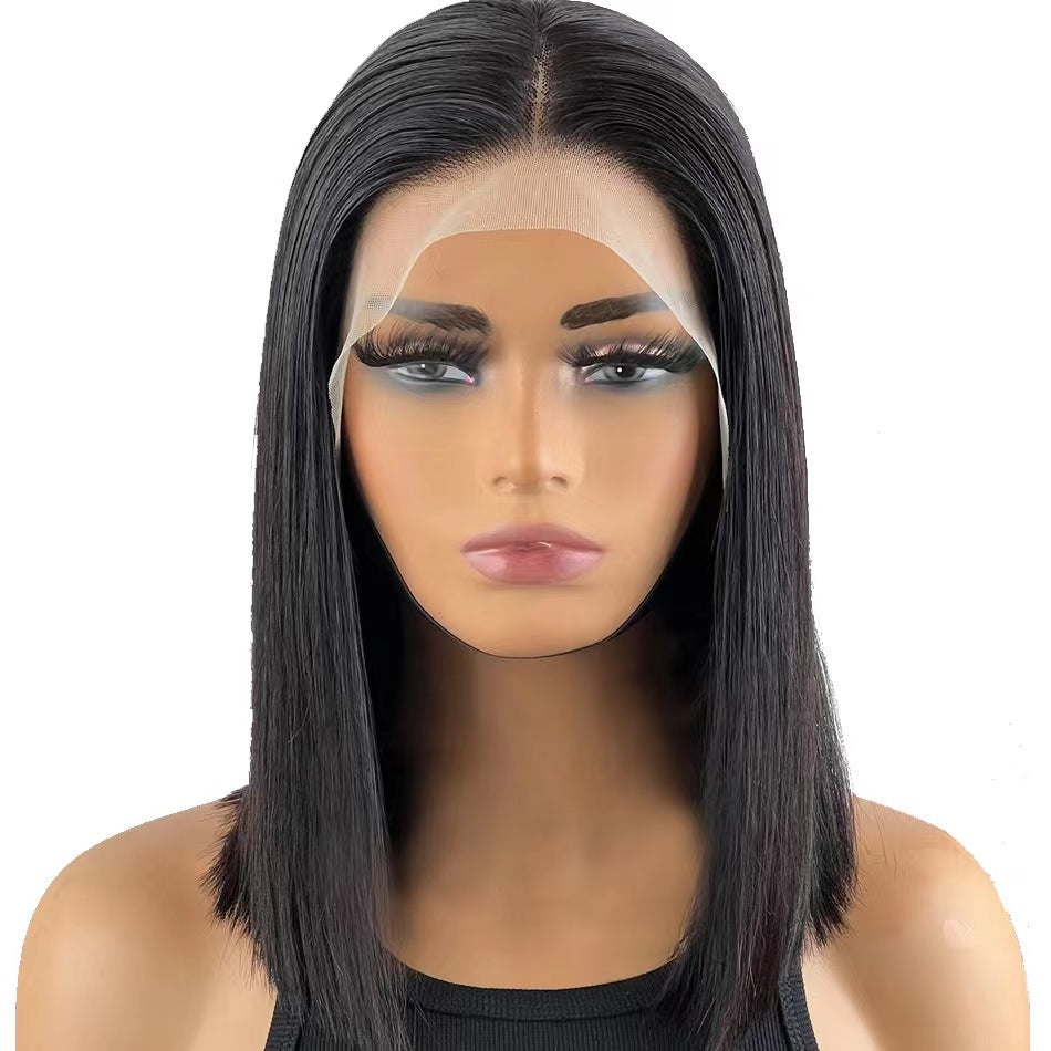 134 Dentelle avant Bobo Bobhaircut Couleur naturelle cheveux humains pleins