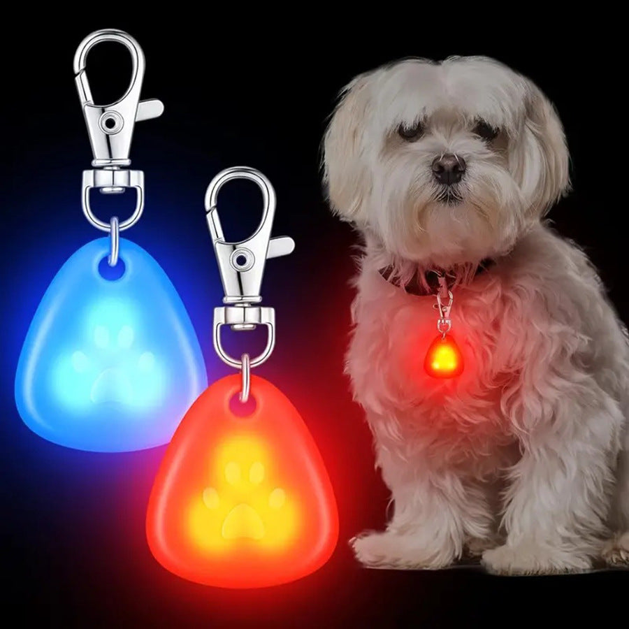 Silicone Pet Pendentif lumineux pour le chien de nuit marche dehors