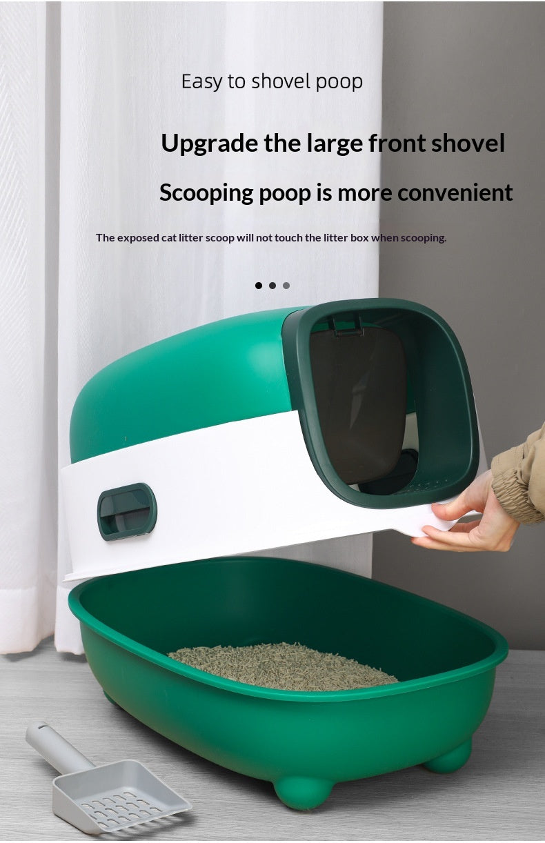 Boîte à litière pour chats haut de gamme fermée