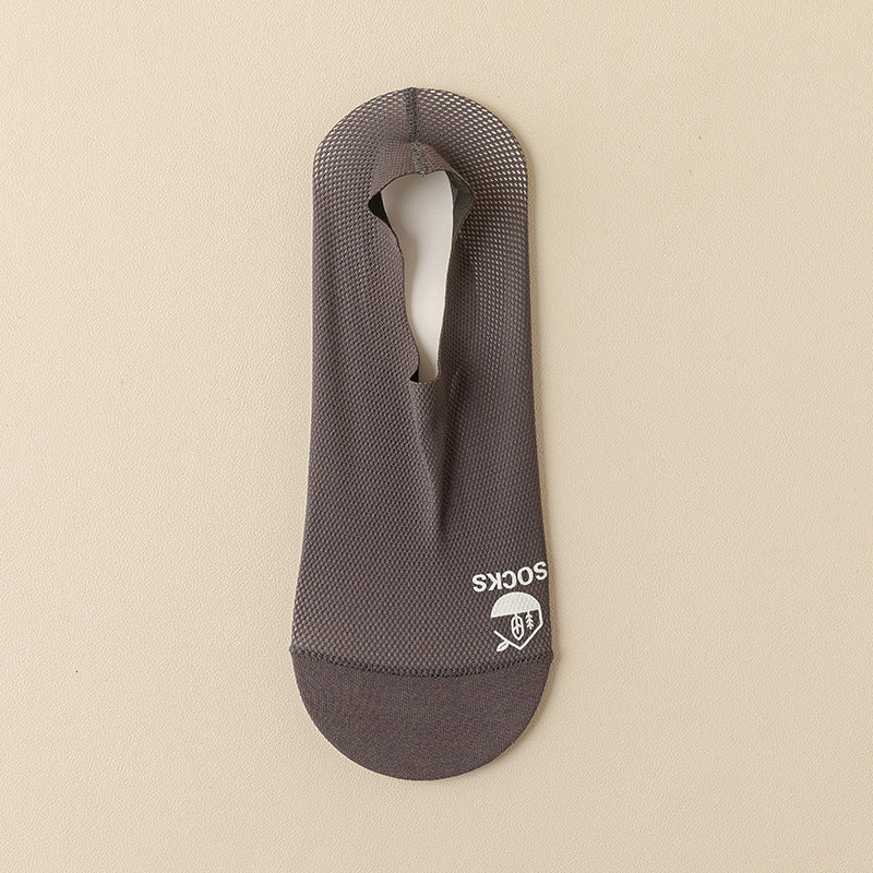 Chaussettes invisibles minces pour hommes Déodorant du fond de coton et absorbant la sueur