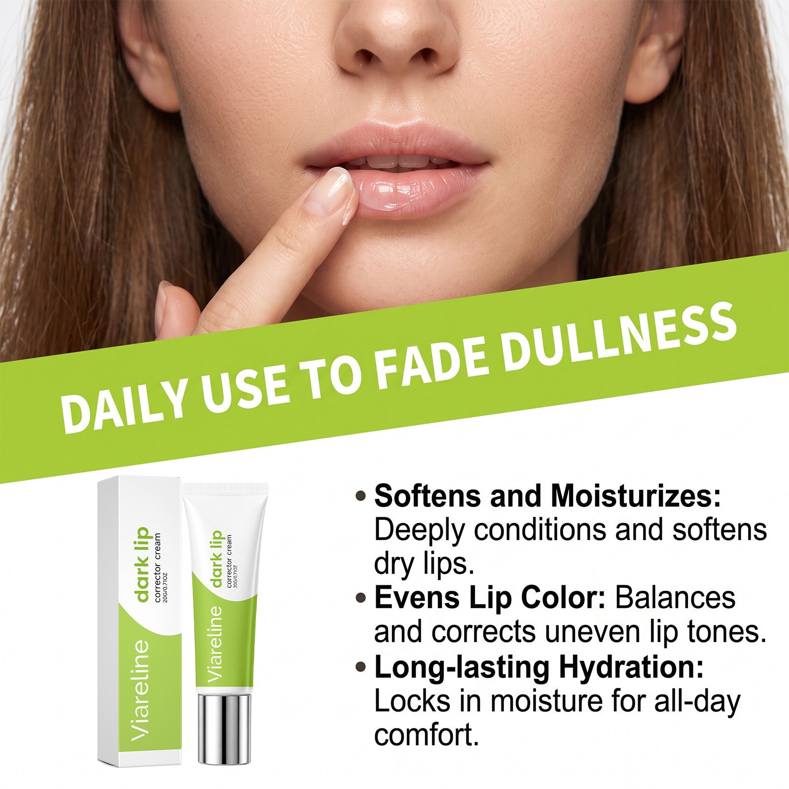 Crème de correcteur de lèvres foncées