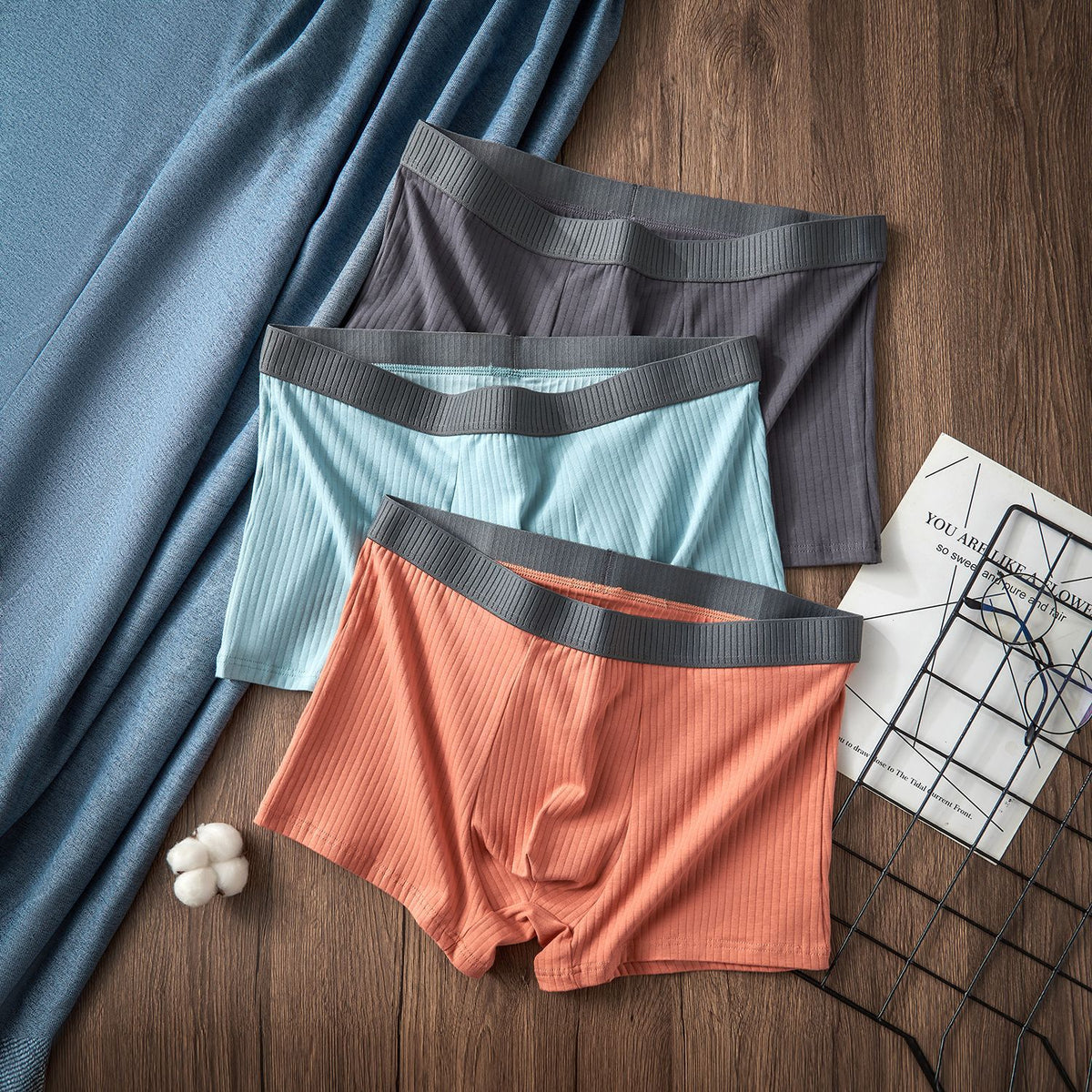 Hommes Cotton Sous-vêtements Plus-Taille Extra-Grand