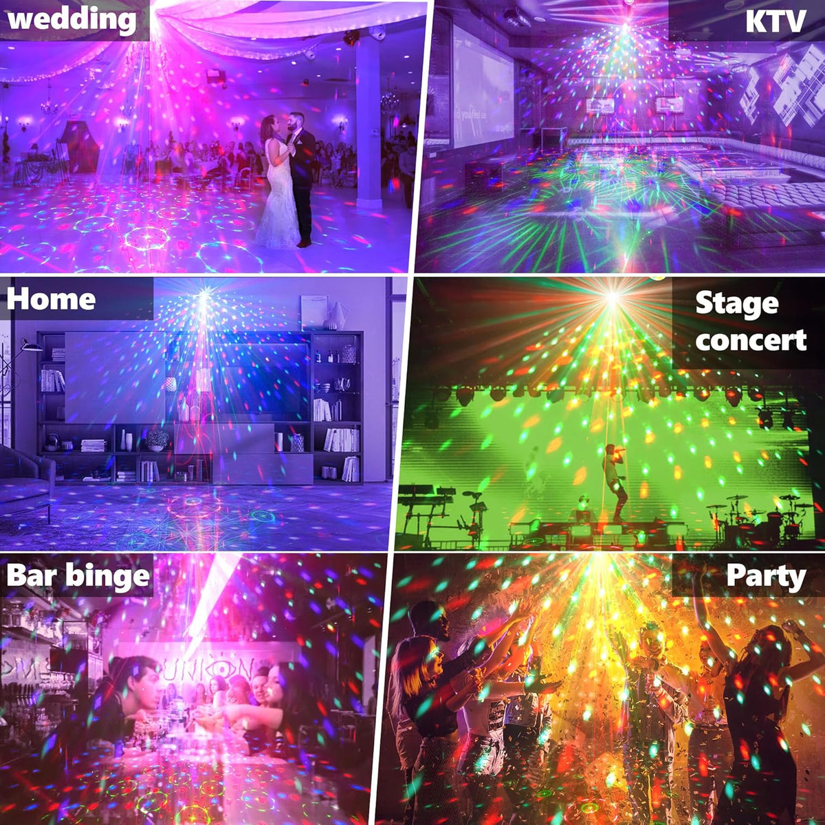 1240 Motif LED Projecteur laser Stage Lumière RGB Parti KTV Club Lumières Noël
