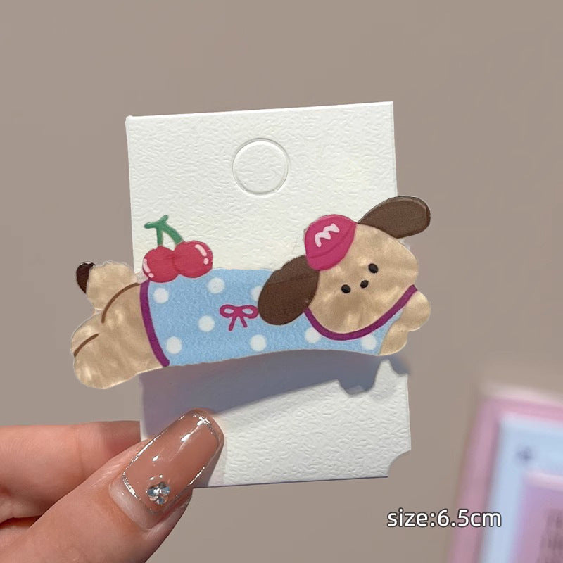 Coiffure de caricature Pin mignon côté chiot enfants Headwear