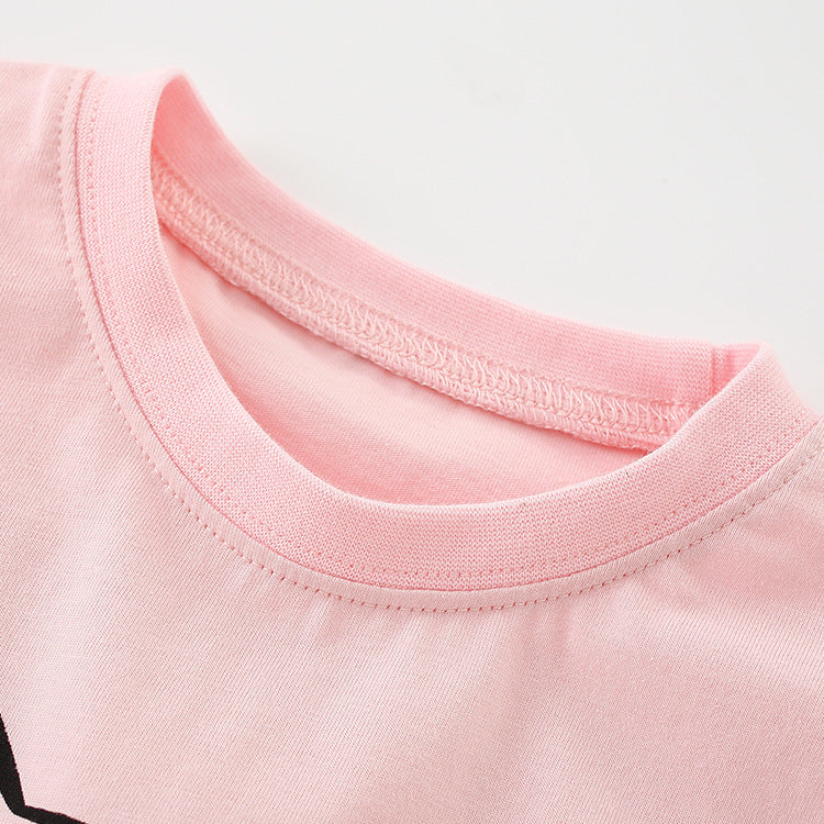 Girls' Summer Short-Sleeved Cotton