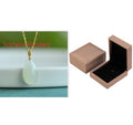 Collier pendentif Jade naturel Niche minimaliste