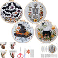 Broderie Crâne Motif Bat Broderie Matériel fait à la main
