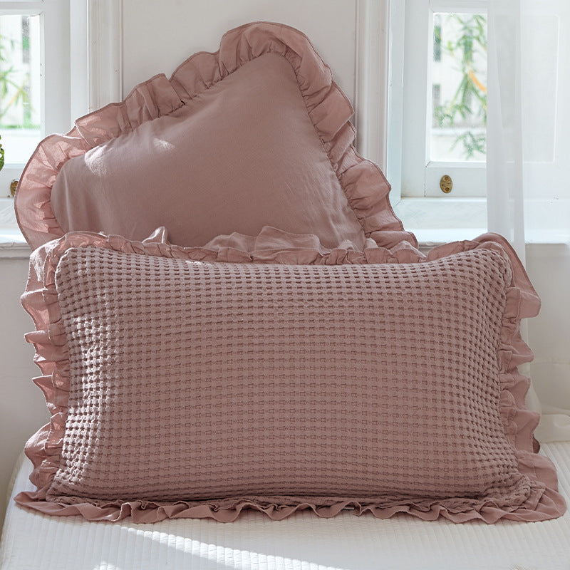 Coussin en une seule pièce à tisser à la gaufre