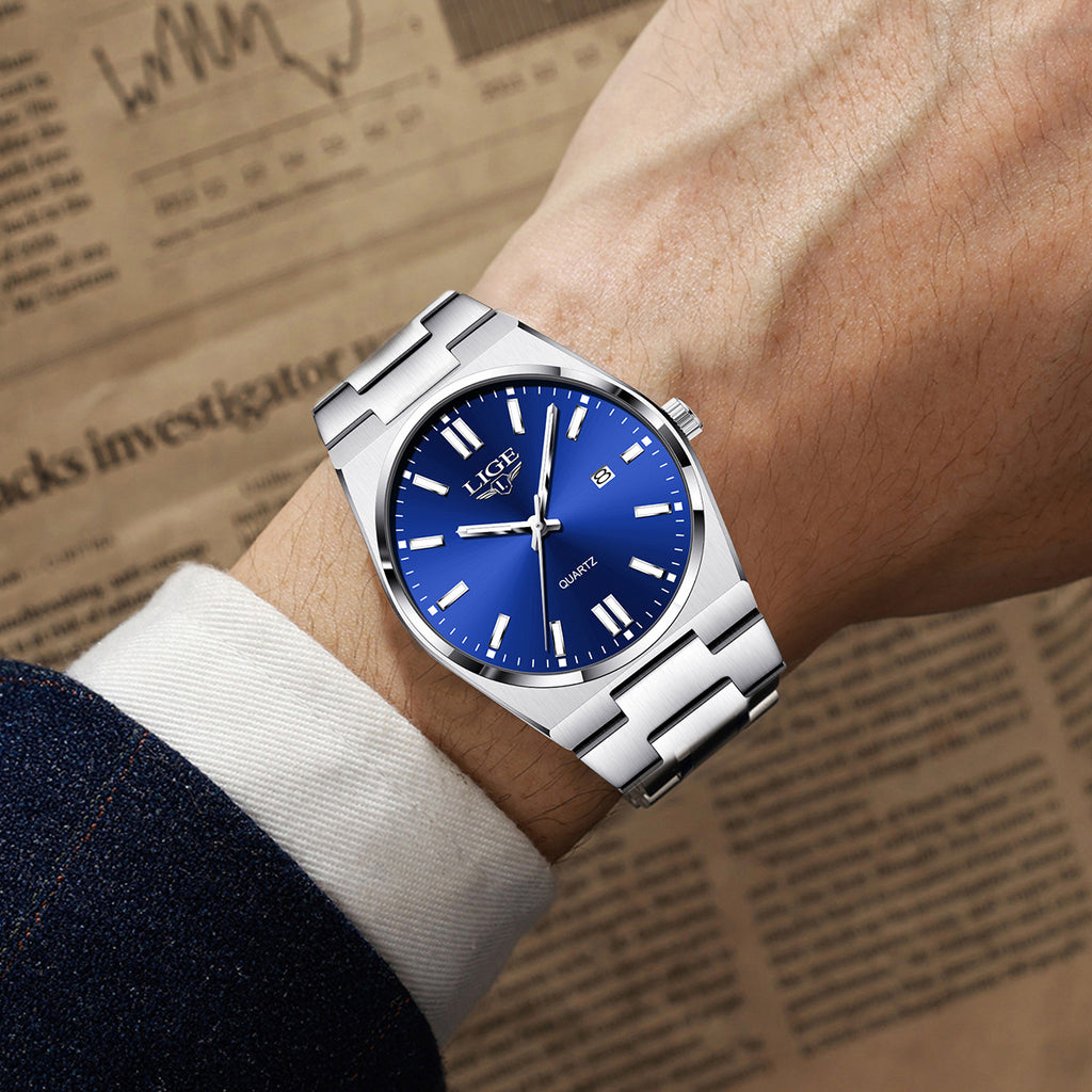 Imperméable Quartz lumineux Calendrier multifonction Wristwatch