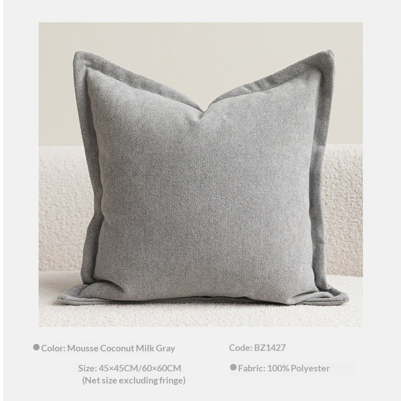 Chenille Coussin à double face Chambre à coucher Lombaire Couverture oreiller