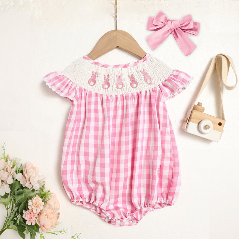 Cute Baby Girl Bunny Romper Set