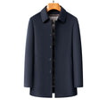 Manteau de laine double face pour hommes d'âge moyen