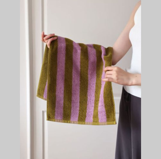 Mori Pinstripe Retro style serviette en coton