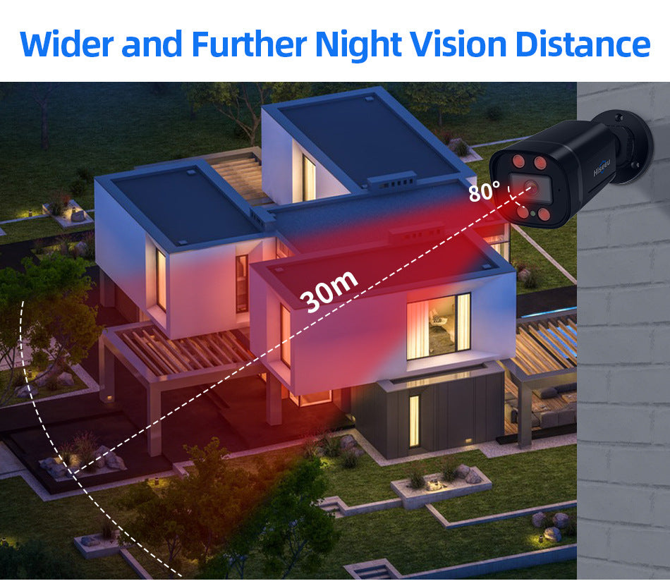 Outdoor Waterproof Commercial HD 5 Million AHD Wired Network Monitoring Suite Caméra