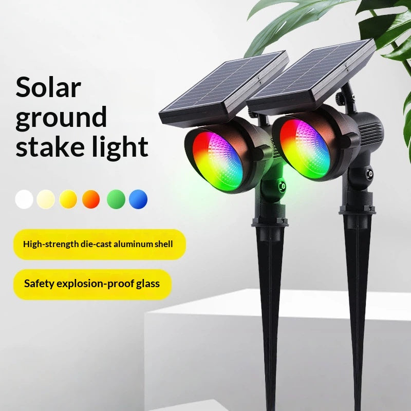 Lampe à gazon solaire extérieur ultra-brillante