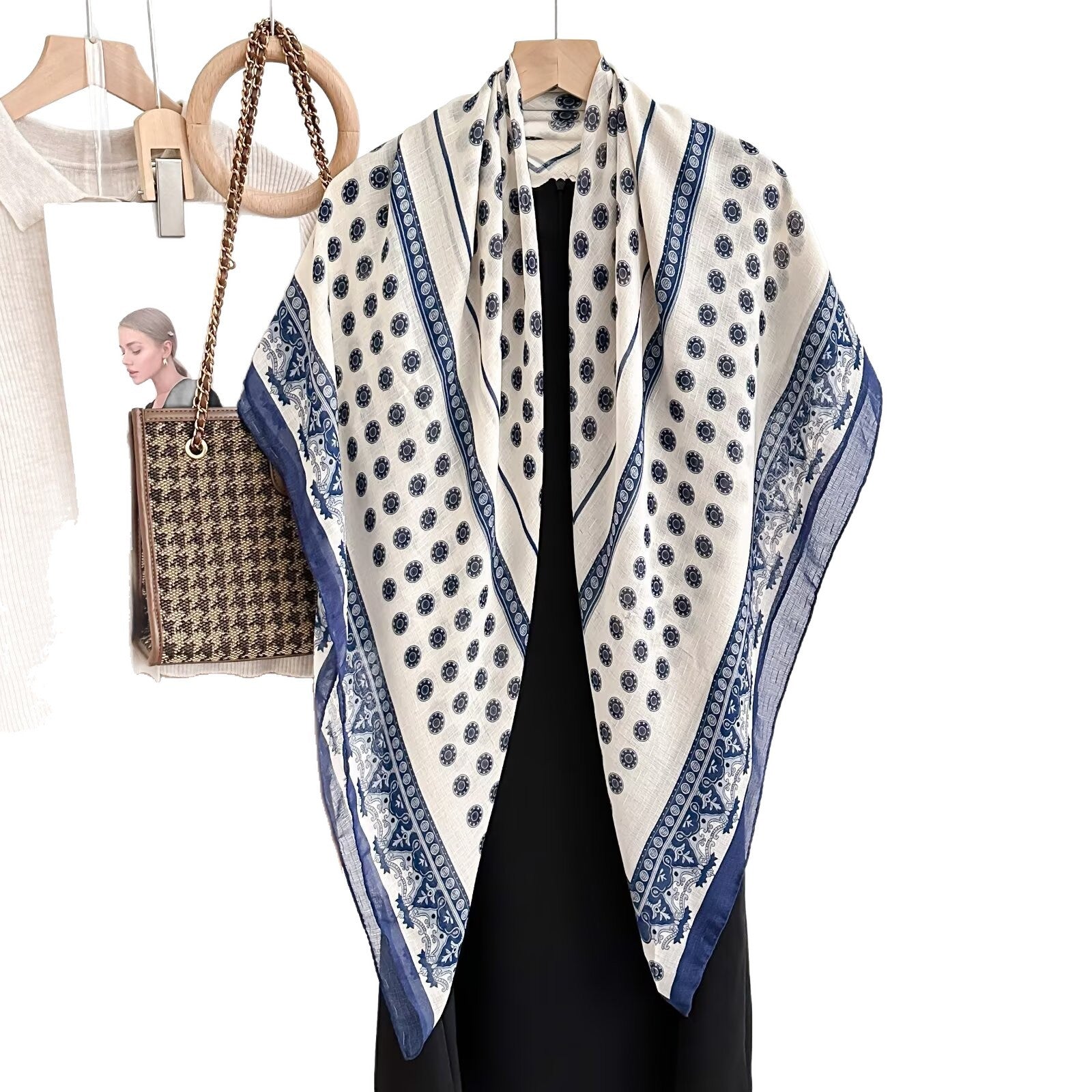 Femmes Versatile Floral-print Summer Sun-protective Châle