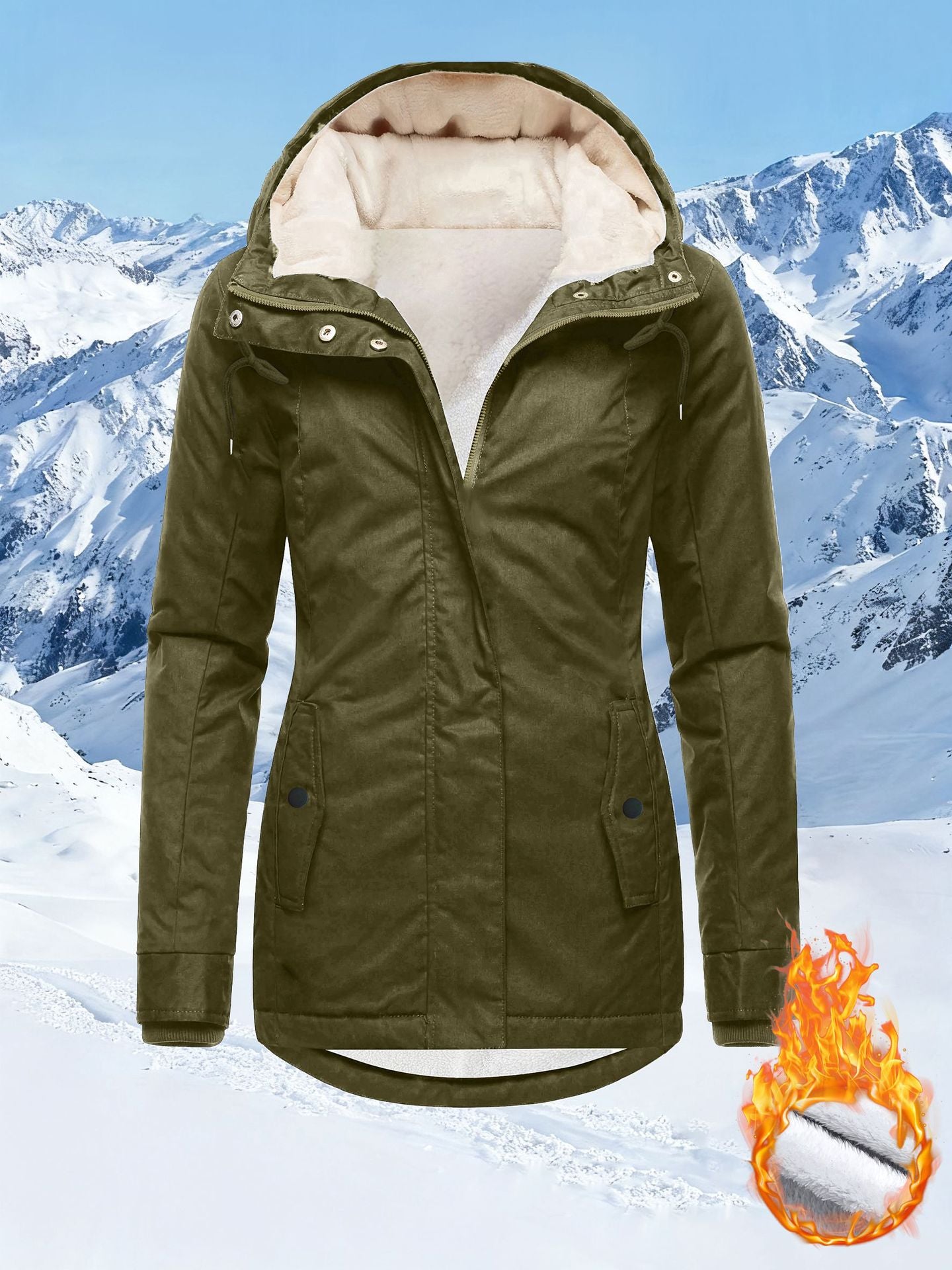 Veste à capuche polyvalente pour femme