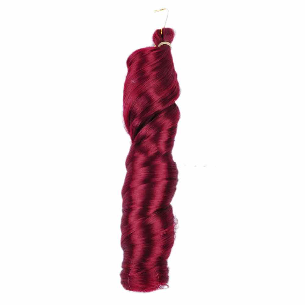 22 pouces Français Loose Wave Crochet tresses cheveux