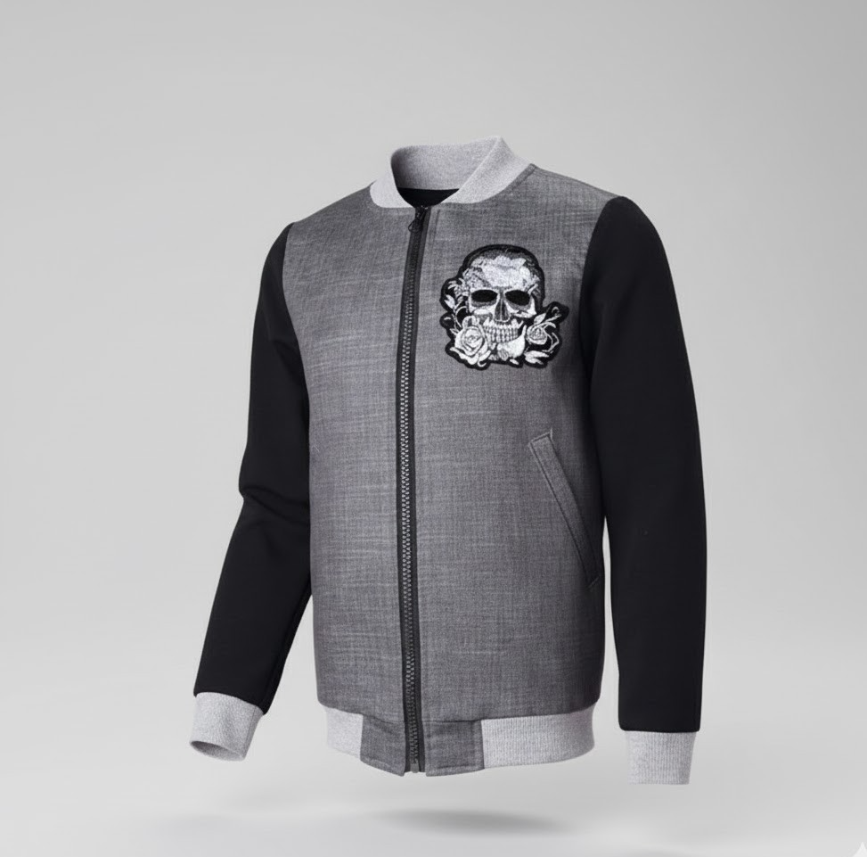 Garçons Veste en coton Zip Up Enfants Casual Coat Printemps Automne Tout-petit 3-7Y