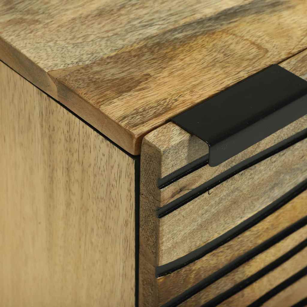Table de chevet 2 pièces 40 x bois de mangue massif