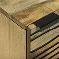Table de chevet 2 pièces 40 x bois de mangue massif