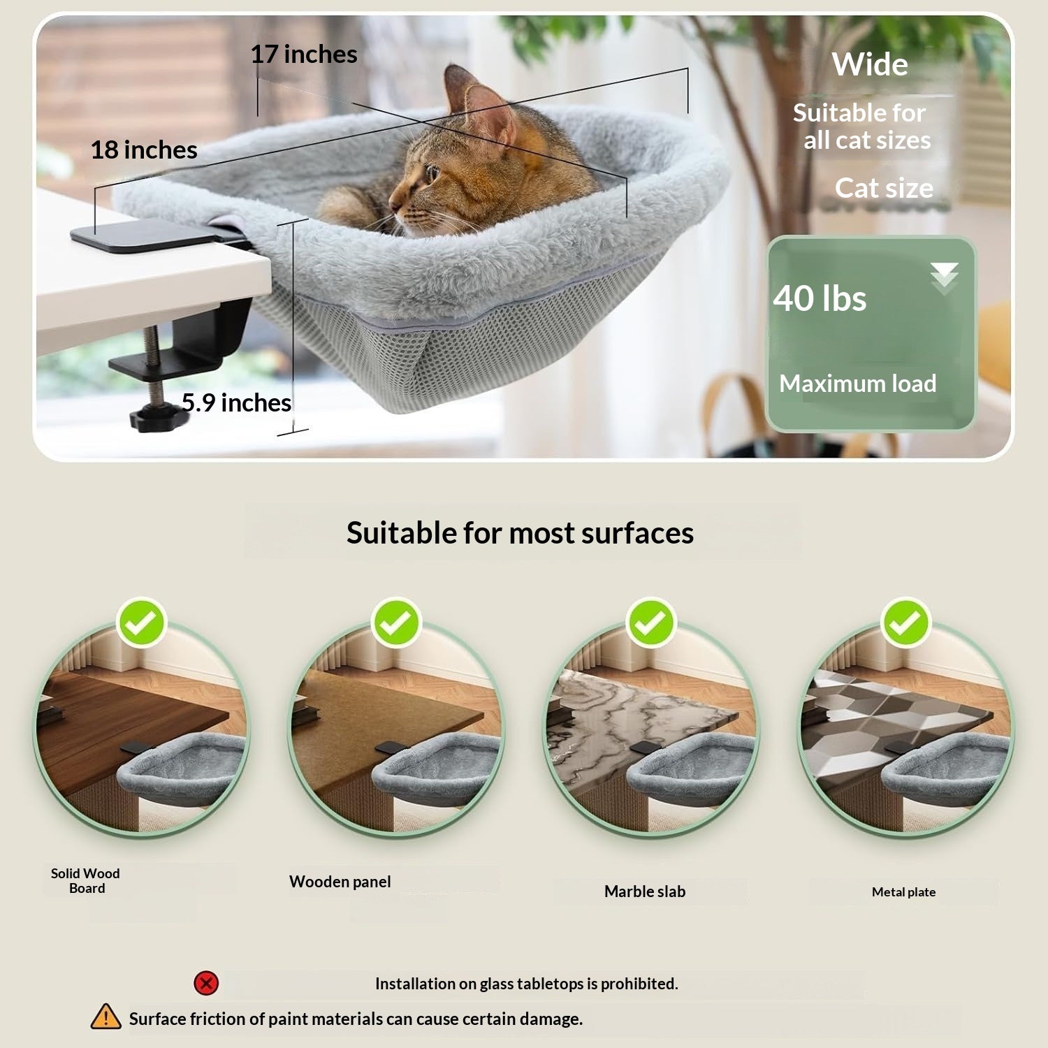 Le lit de chat de bureau peut servir de substitut pour un bureau de chat