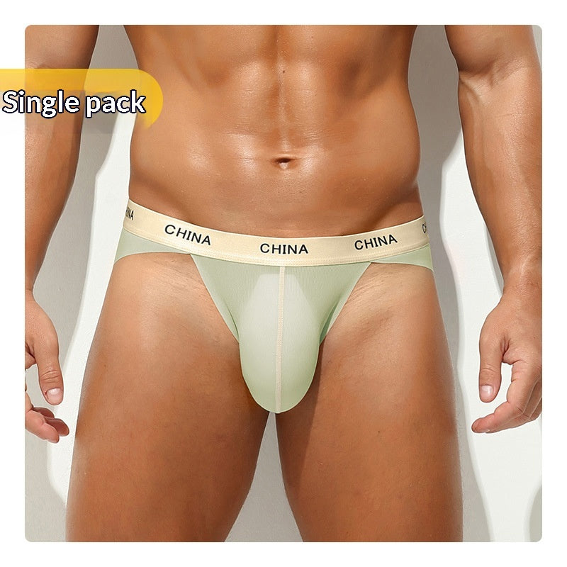 Hommes Ice Silk Sports Antibactériens Slips