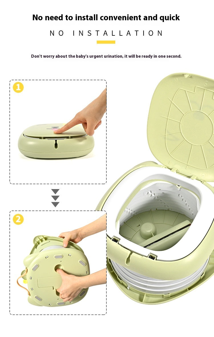 Cartoon Toilettes pliables pour enfants Mobile