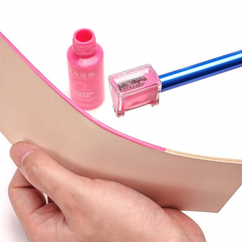 Outil de finition de bord en cuir réglable multicolore