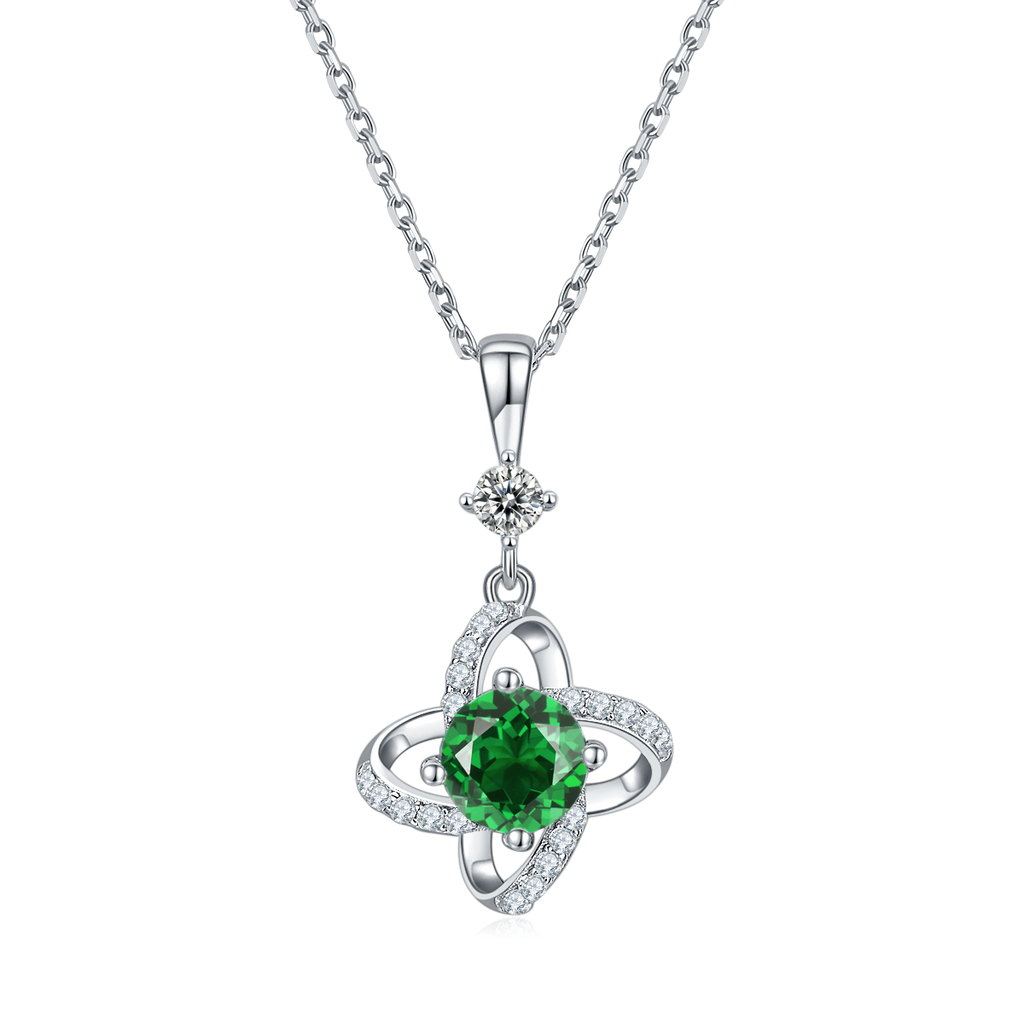 S925 Collier de trèfle en argent Sterling