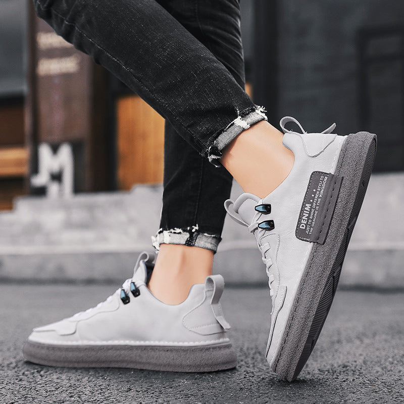 Baskets casual polyvalents en cuir pour hommes