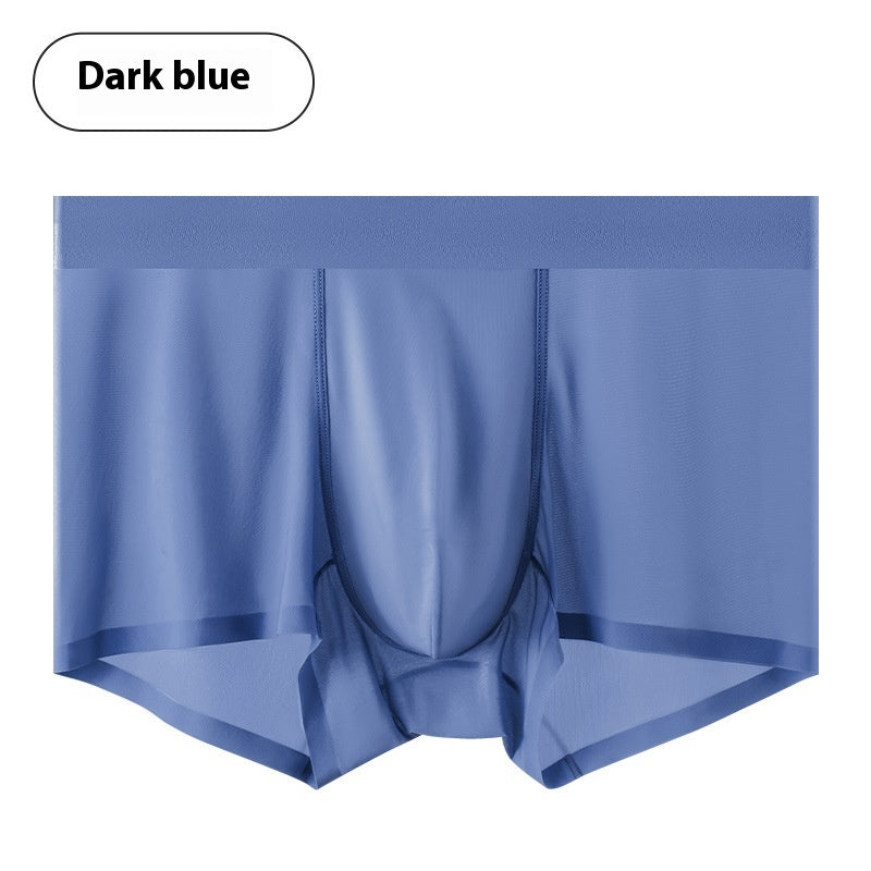 Sous-vêtements pour hommes en soie glacée 5A Antibactérien Mulberry Silk Sous-vêtements pour hommes