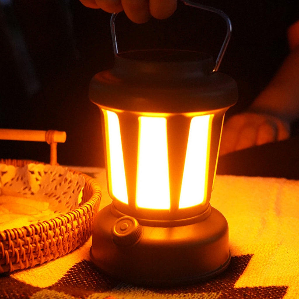 Lampe solaire de camping rechargeable pour camping en plein air