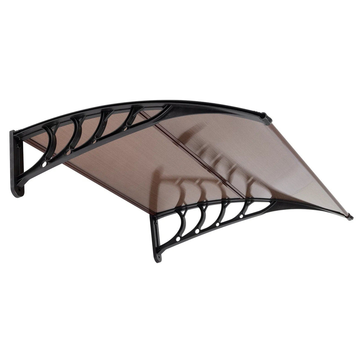 100 x 96cm Maison Application porte et fenêtre couverture de pluie Eaves Brown Board & Black Holder