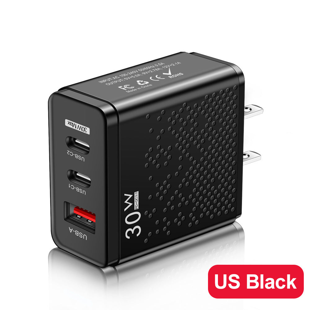 Chargeur de téléphone portable 2PD USB LED lumineux
