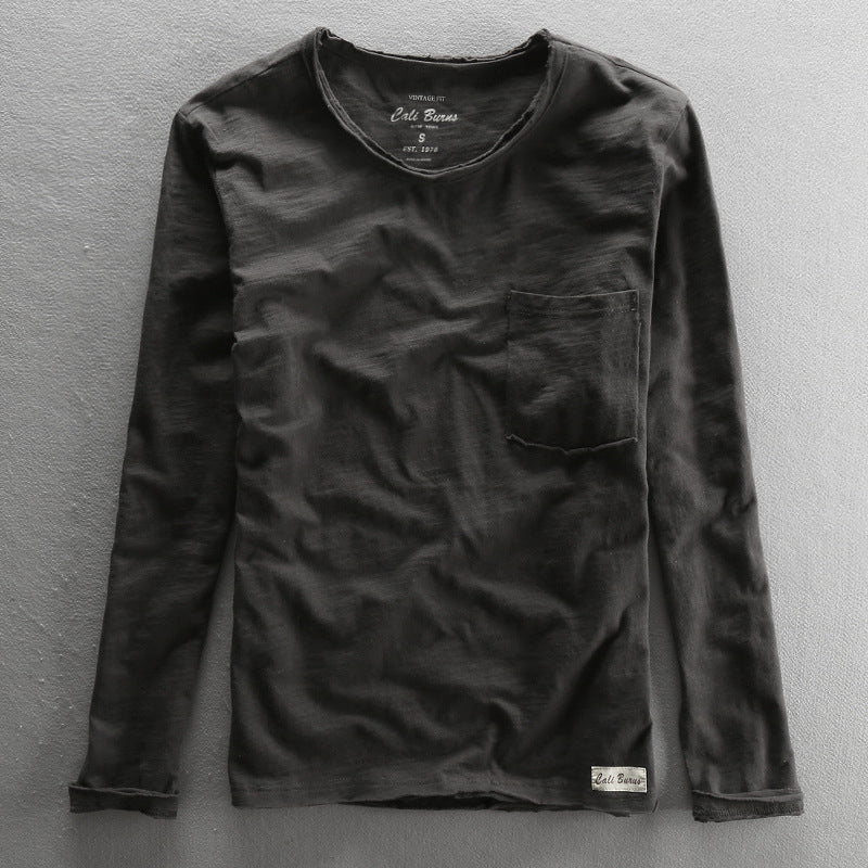 T-shirt casual homme respirant et confortable couche de base