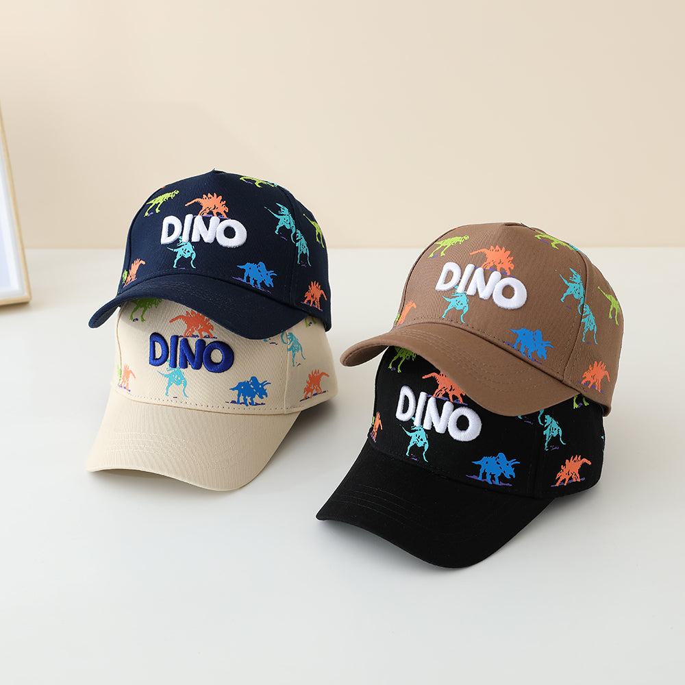 La lettre de broderie dinosaure imprimée en couleur DINO Casquette de baseball pour enfants convient