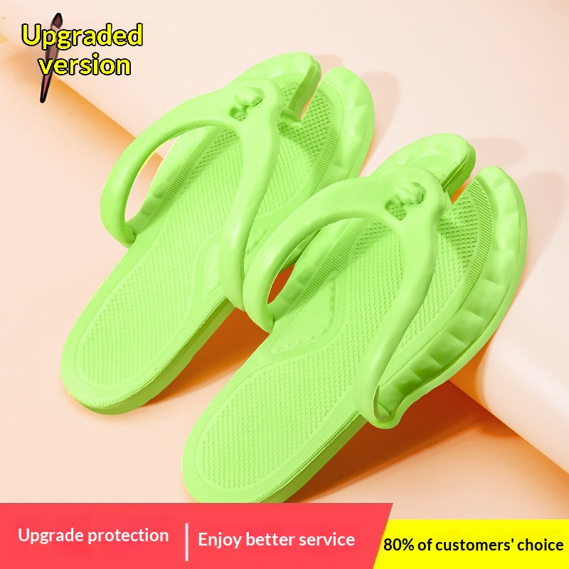 Pantoufles pliables pour personne paresseuse