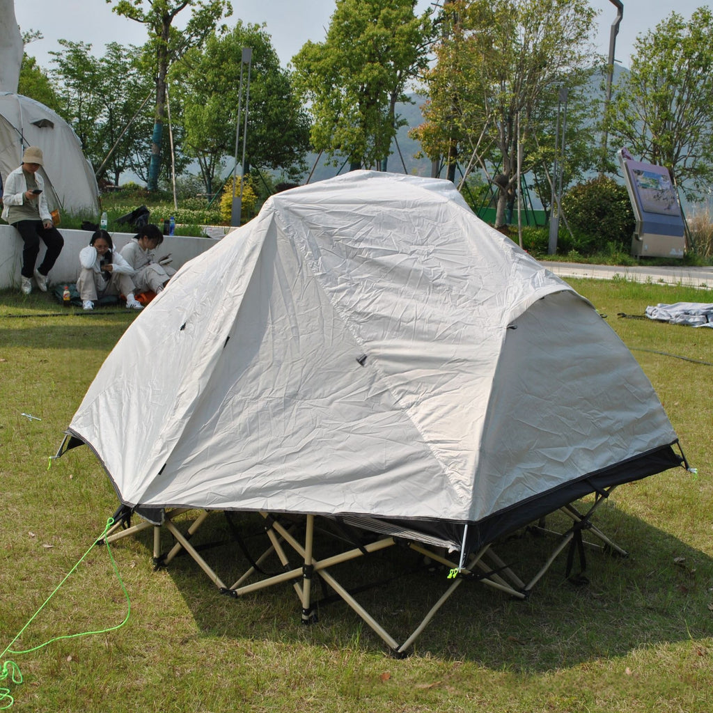 Folding Cot Tent Extension Outdoor Camping Tente double poids léger