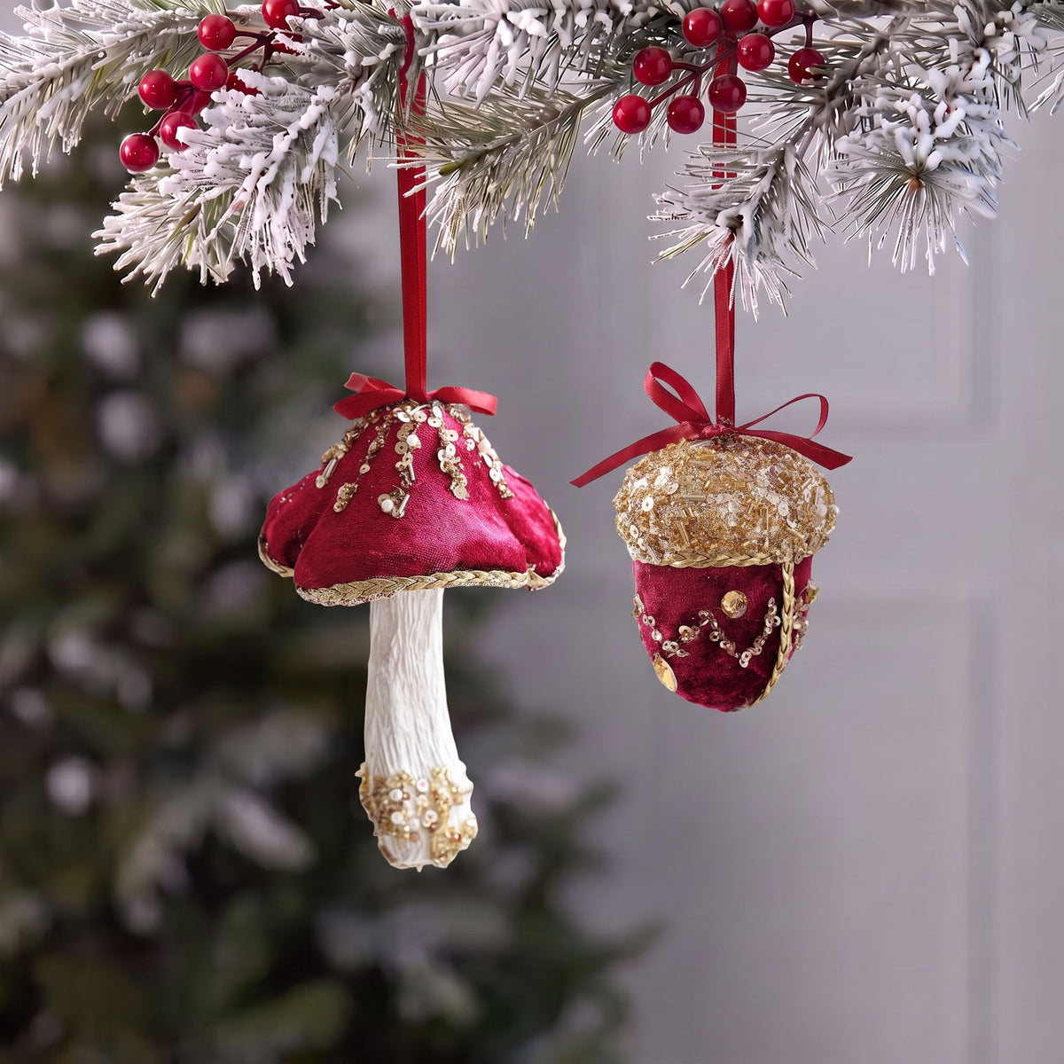 Air Balloon Champignon Ornement de Noël créatif