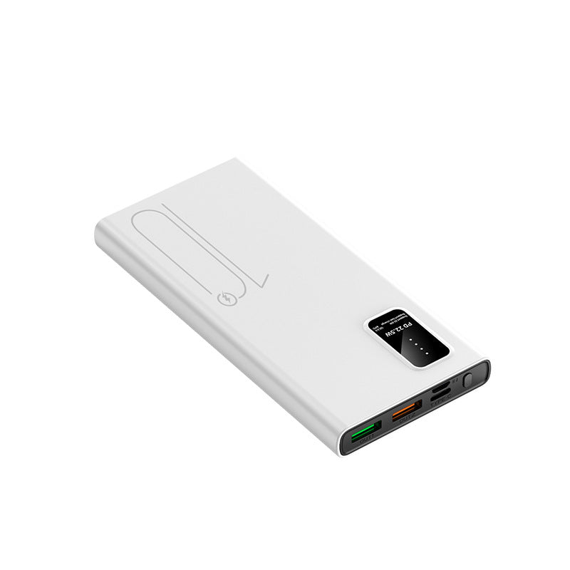 Banque de puissance à recharge rapide bidirectionnelle Grande capacité Portable Ultra-fin Portable Power Source