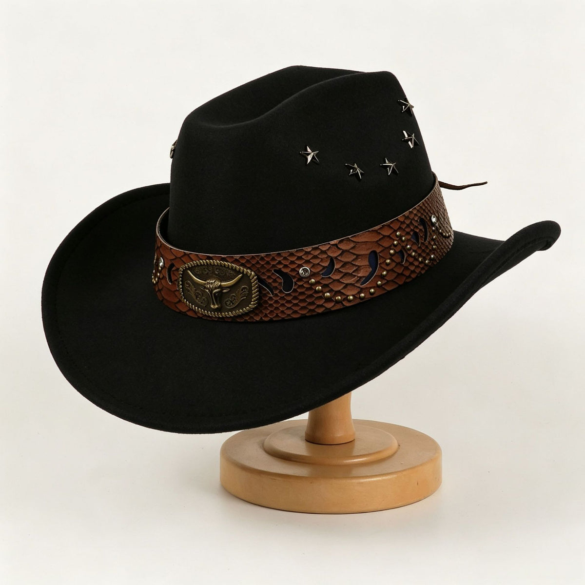 Meilleure vente européenne Et le style américain Star studed Leather Jazz Cap
