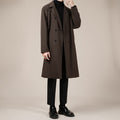 Autumn and Winter Trench Men's Mid-long Woolen Korean Coat
