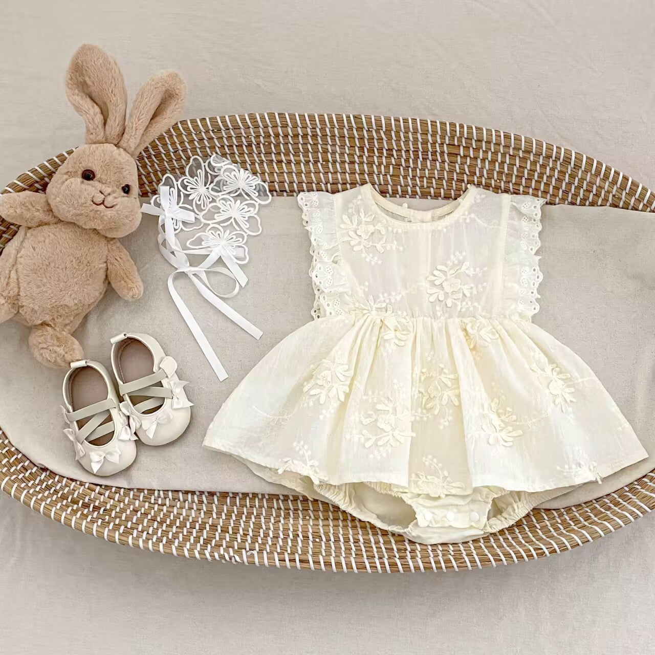 Robe sans manches Princesse Floral Romper