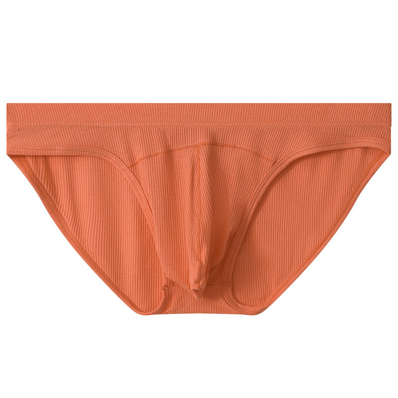 Briefs hommes Convex Low Waist Briefs Respirant Sexy Jeune Sous-vêtements Couleur solide Loose Pan