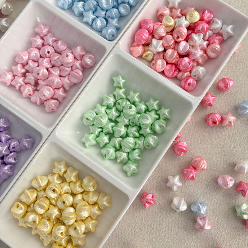Perles en soie perles acryliques en forme de perles avec trou droit