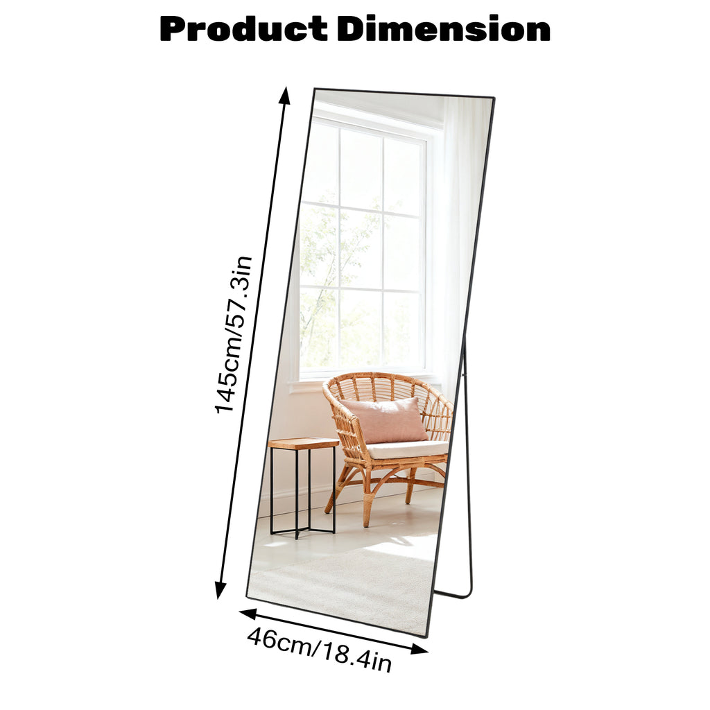 Rectangle Miroir pleine longueur