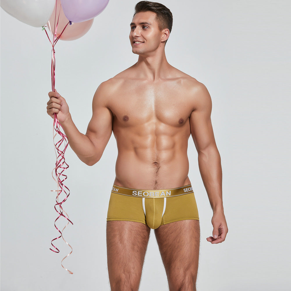 Spring Men's Boxers Mode Trendy Sexy Hommes Bas Culottes