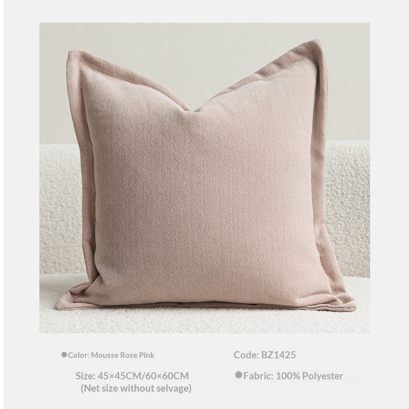Chenille Coussin à double face Chambre à coucher Lombaire Couverture oreiller